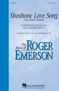 Shoshone Love Song SATB choral sheet music cover